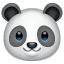 Panda emoji WhatsApp U + 1F43C