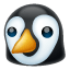 Emoji de un pingüino WhatsApp U+1F427