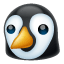 Emoji of a penguin WhatsApp U + 1F427