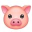 Pig face emoji U + 1F437