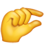 Gesto de pellizco WhatsApp U+1F90F Gesto de pellizco WhatsApp U+1F90F