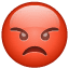 Emoticono de morros WhatsApp U+1F621 Emoticono de morros WhatsApp U+1F621