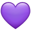 Emoji de corazón violeta U+1F49C Emoji de corazón violeta U+1F49C