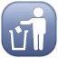 Icono de papelera U+1F6AE Icono de papelera U+1F6AE