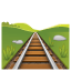 Train track emoji U + 1F6E4