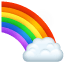 Rainbow emoji U + 1F308