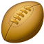 Emoji balón de rugby U+1F3C9
