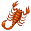 Scorpion emoji U + 1F982