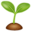 Emoji brote U+1F331 Emoji brote U+1F331