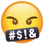 Emoticono con símbolos sobre la boca U+1F92C Emoticono con símbolos sobre la boca U+1F92C