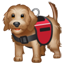 Emoji de perro de asistencia U+1F415 U+1F9BA Emoji de perro de asistencia U+1F415 U+1F9BA