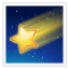 Shooting star emoji U + 1F320