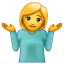 Emoji que se encoge de hombros U+1F937 Emoji que se encoge de hombros U+1F937