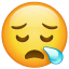 Emoticono somnoliento U+1F62A Emoticono somnoliento U+1F62A