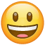 Emoticono sonriente U+1F603 Emoticono sonriente U+1F603