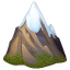 Emoji montaña nevada U+1F3D4 Emoji montaña nevada U+1F3D4