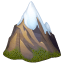 Snowy mountain emoji U + 1F3D4