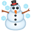 Emoji muñeco con copos de nieve U+2603 Emoji muñeco con copos de nieve U+2603