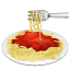 Emoji espaguetis U+1F35D