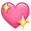 Emoji de un corazón resplandeciente U+1F496 Emoji de un corazón resplandeciente U+1F496
