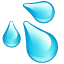 Emoji de tres gotas de agua U+1F4A6 Emoji de tres gotas de agua U+1F4A6