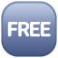 Símbolo “free” U+1F193 Símbolo “free” U+1F193