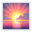 Sunrise emoji U + 1F305