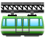 Emoji tren colgante U+1F69F Emoji tren colgante U+1F69F