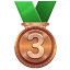 Medalla de bronce U+1F949