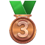 Medalla de bronce U+1F949 Medalla de bronce U+1F949