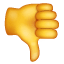 Emoticono Dislike con el pulgar hacia abajo U+1F44E Emoticono Dislike con el pulgar hacia abajo U+1F44E