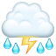 Storm Emoji U + 26C8