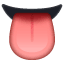 Emoji de una lengua U+1F445 Emoji de una lengua U+1F445