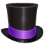 Emoji de un sombrero de copa U+1F3A9