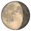 Luna menguante U+1F316 Luna menguante U+1F316