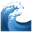 Emoji of a wave U + 1F30A