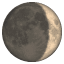 Luna en cuarto creciente U+1F312