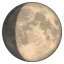 Crescent moon emoji U + 1F314