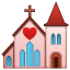 Emoji de una iglesia U+1F492