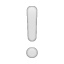 Signo de exclamación blanco U+2755 Signo de exclamación blanco U+2755