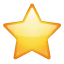 Emoji de una estrella mediana U+2B50 Emoji de una estrella mediana U+2B50