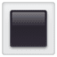 Cuadrado negro con borde blanco U+1F533