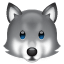 Emoji de un lobo U+1F43A