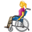 Mujer en silla de ruedas WhatsApp U+1F469 U+1F9BD Mujer en silla de ruedas WhatsApp U+1F469 U+1F9BD