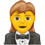 Smiley de esmoquin femenino U+1F935 U+2640 Smiley de esmoquin femenino U+1F935 U+2640