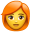 Mujer pelirroja U+1F469 U+1F9B0 Mujer pelirroja U+1F469 U+1F9B0