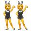 Emoji de mujeres con orejas de conejo U+1F46F Emoji de mujeres con orejas de conejo U+1F46F