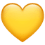 Emoji de corazón amarillo U+1F49B